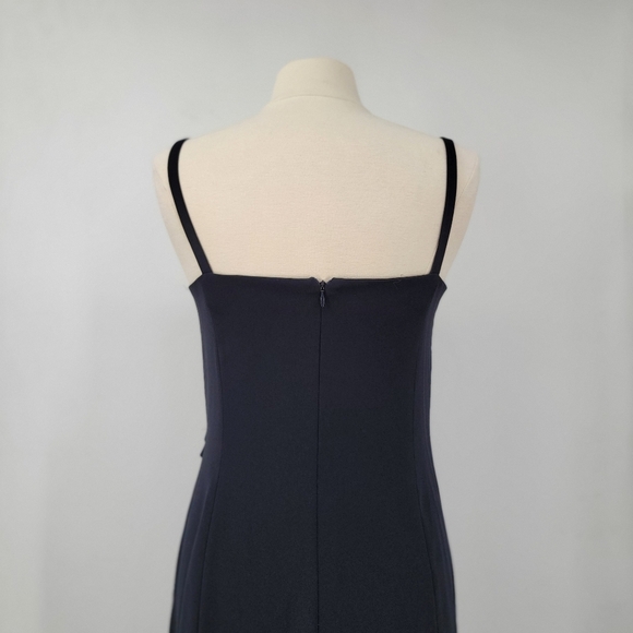 MaxMara LBD Black Dress Women's 10 Minimalist Elegant Sheath Knee Length - Picture 16 of 16